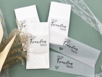 DIY transparente Freudentränen Banderole für Taschentücher mit Herz 5