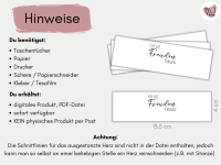 DIY Freudentränen Banderole für Taschentücher als PDF Datei 3