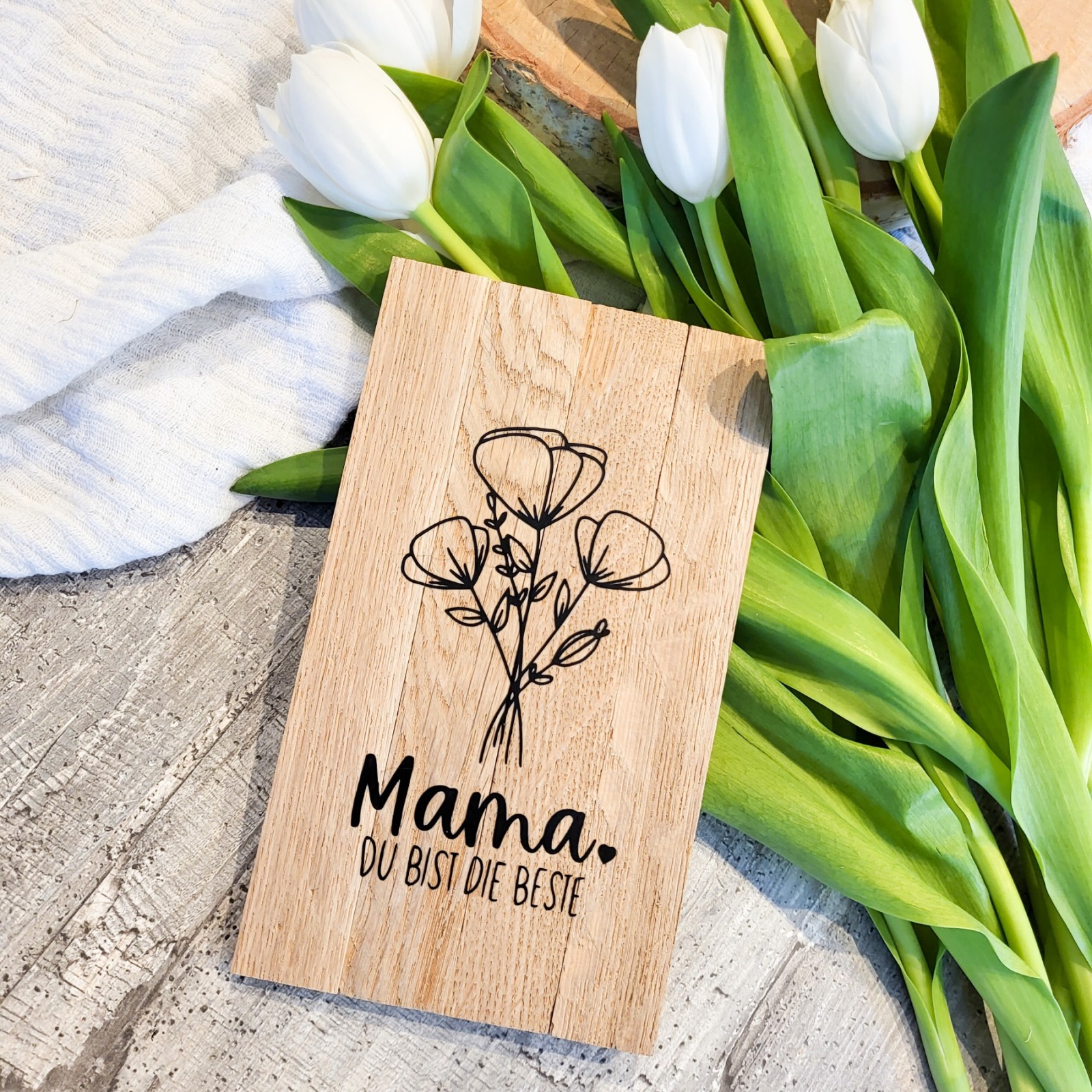 Holzschild Muttertag, Geschenk zu Muttertag