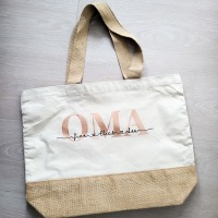 Personalisierte Jute-Shopper für die Oma/ Mama Muttertag