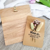 Holzklemmbrett mit Karte, Geschenk zu Muttertag 2