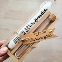 Wunscherfüller Geschenk Set für Geldgeschenk/ Gutschein Kommunion/ Konfirmation/ Taufe