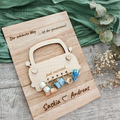 Hochzeitsgeschenk - Geldgeschenk zur Hochzeit - personalisiertes Geldgeschenk -