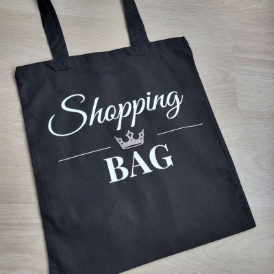 Einkaufstasche, Jutelbeutel, Baumwolltasche - Statement-Tasche Shopping Bag