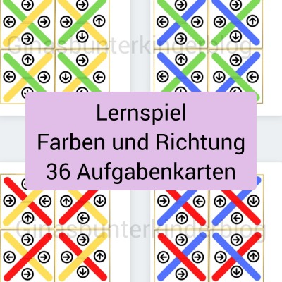 PDF: Lernspiel Farben und Richtung