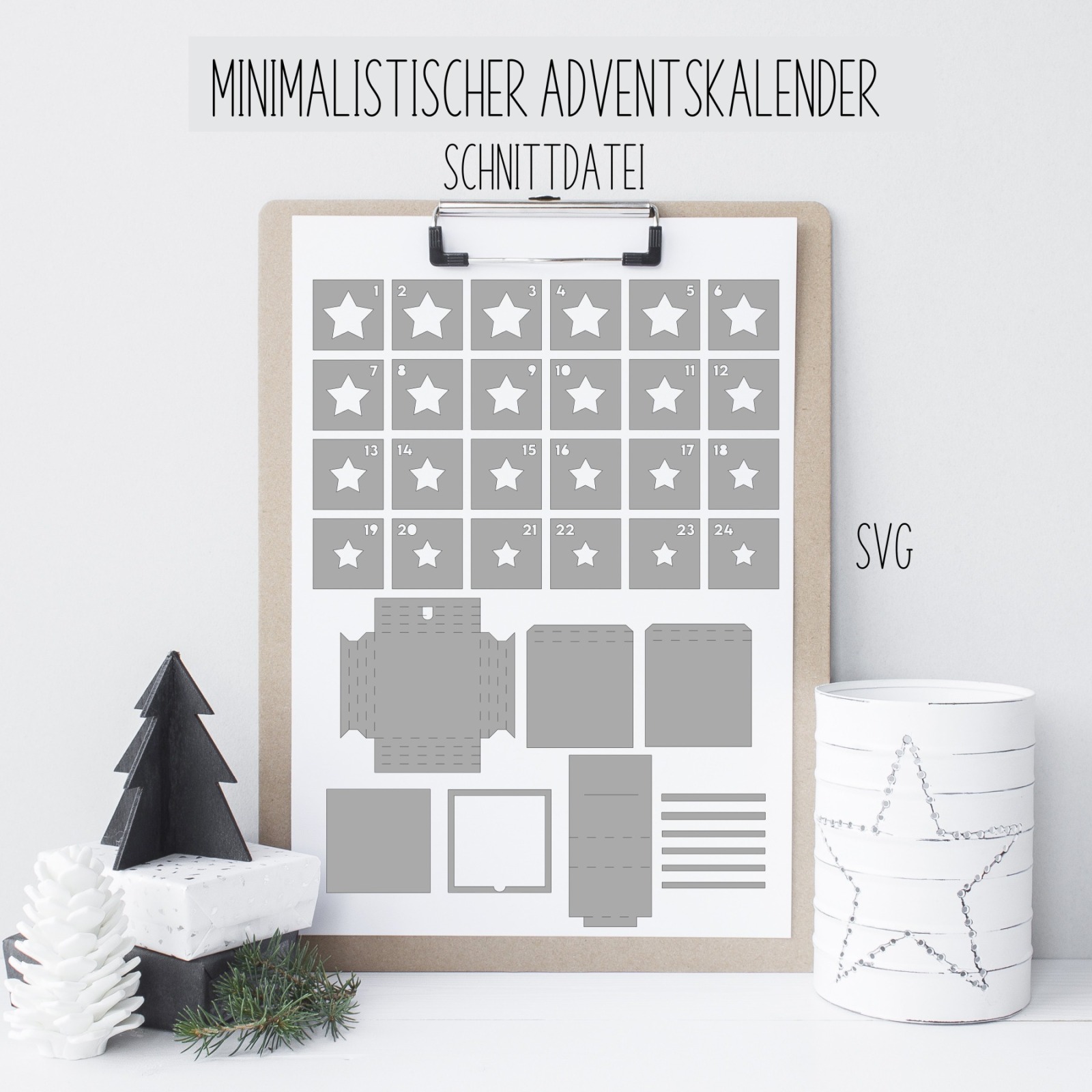 Minimalistischer Adventskalender