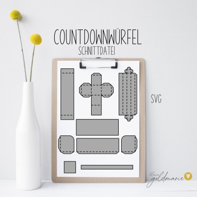 Countdownwürfel - Plotterdatei SVG