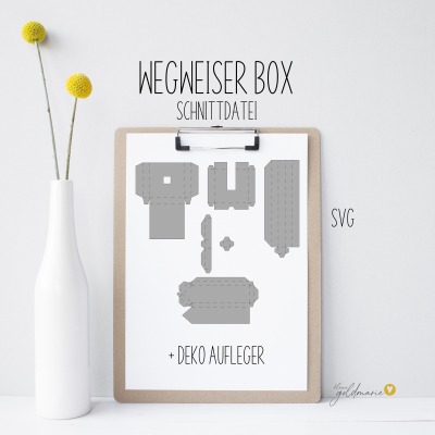 Wegweiser Box - Plotterdatei SVG