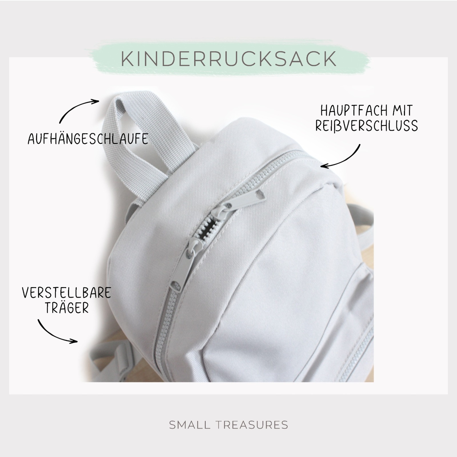 Kindergartenrucksack Dino Mädchen, Kindergartentasche personalisiert, Farbauswahl, Geschenkidee