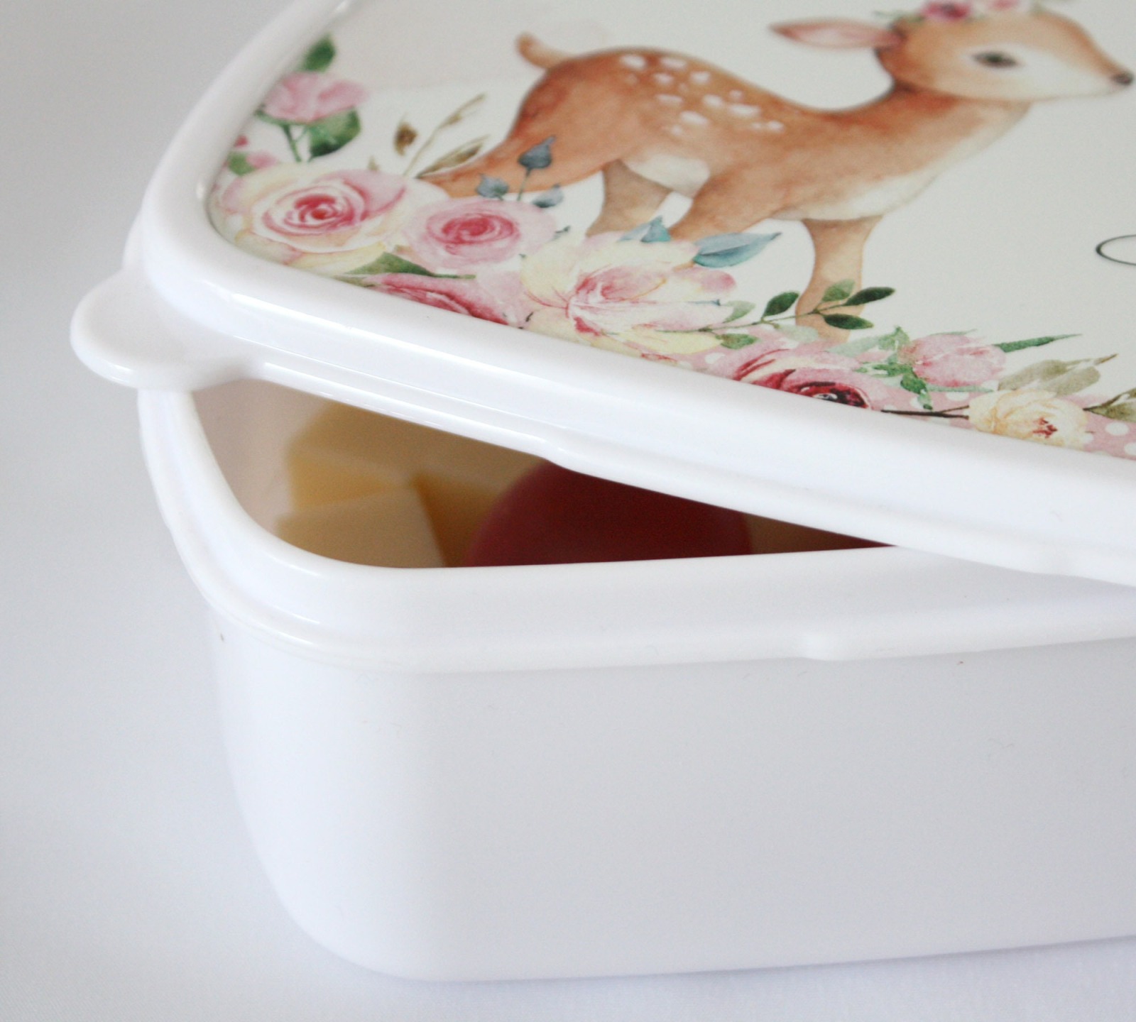 Brotdose Brotbox Lunchbox personalisiert Aquarell Pferd Blumen 3