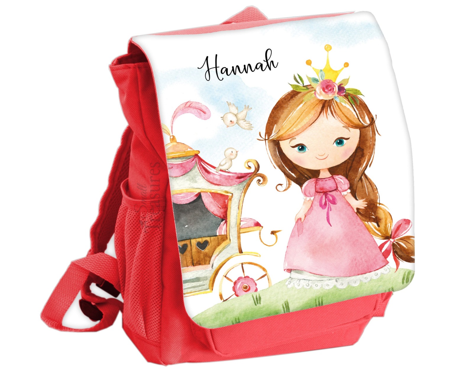 Kindergartentasche Kindergartenrucksack Farbwahl personalisiert Prinzessin