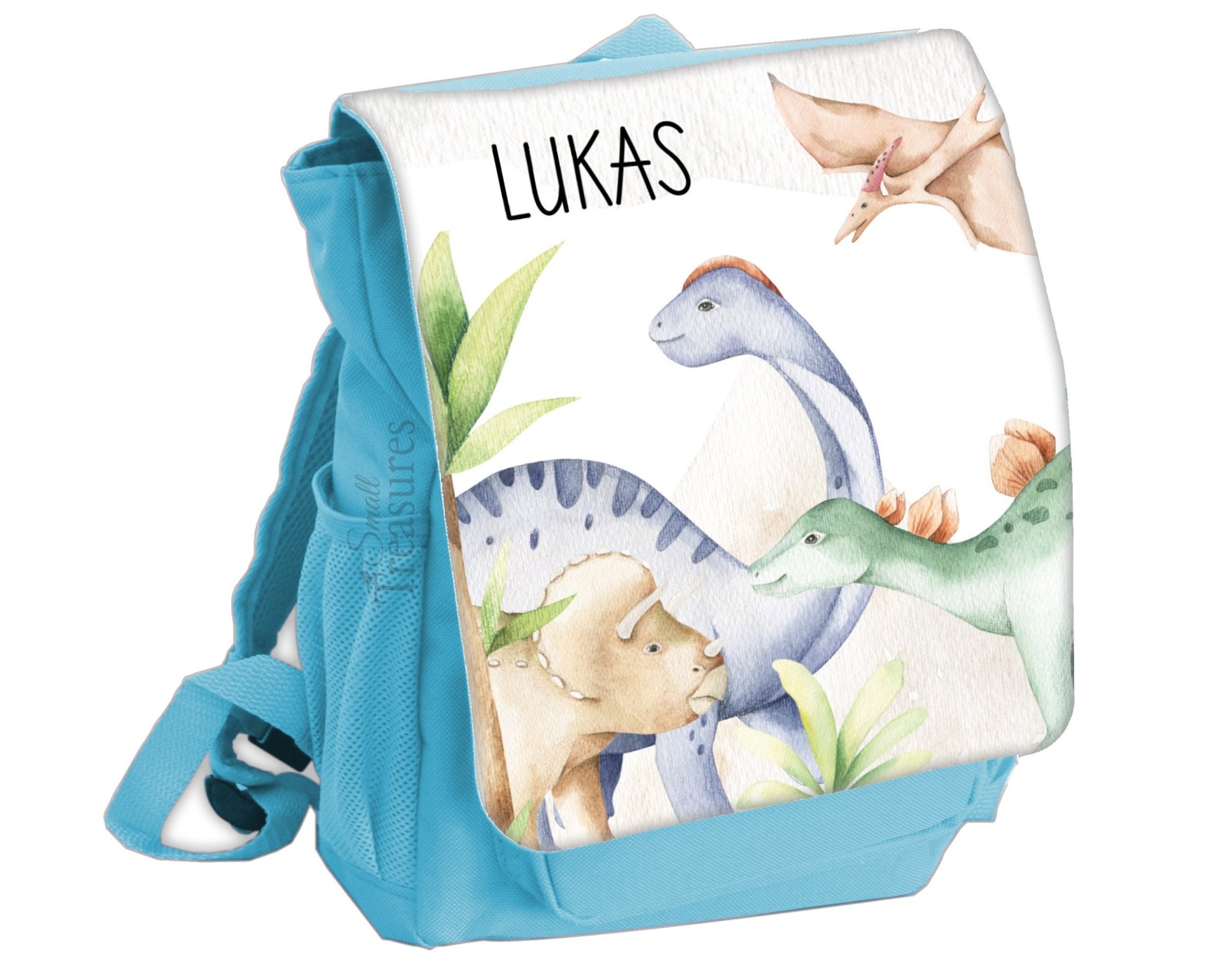 Kindergartentasche Kindergartenrucksack Farbwahl personalisiert Dinosaurier Dinos 4