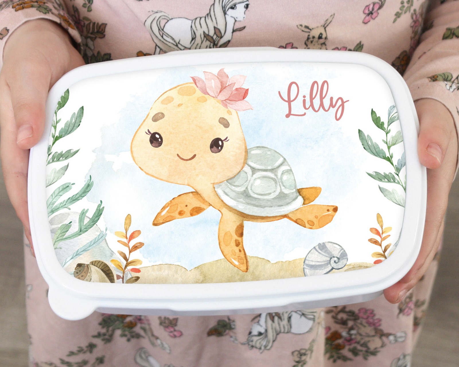 Brotdose Brotbox Lunchbox personalisiert, Schildkröte