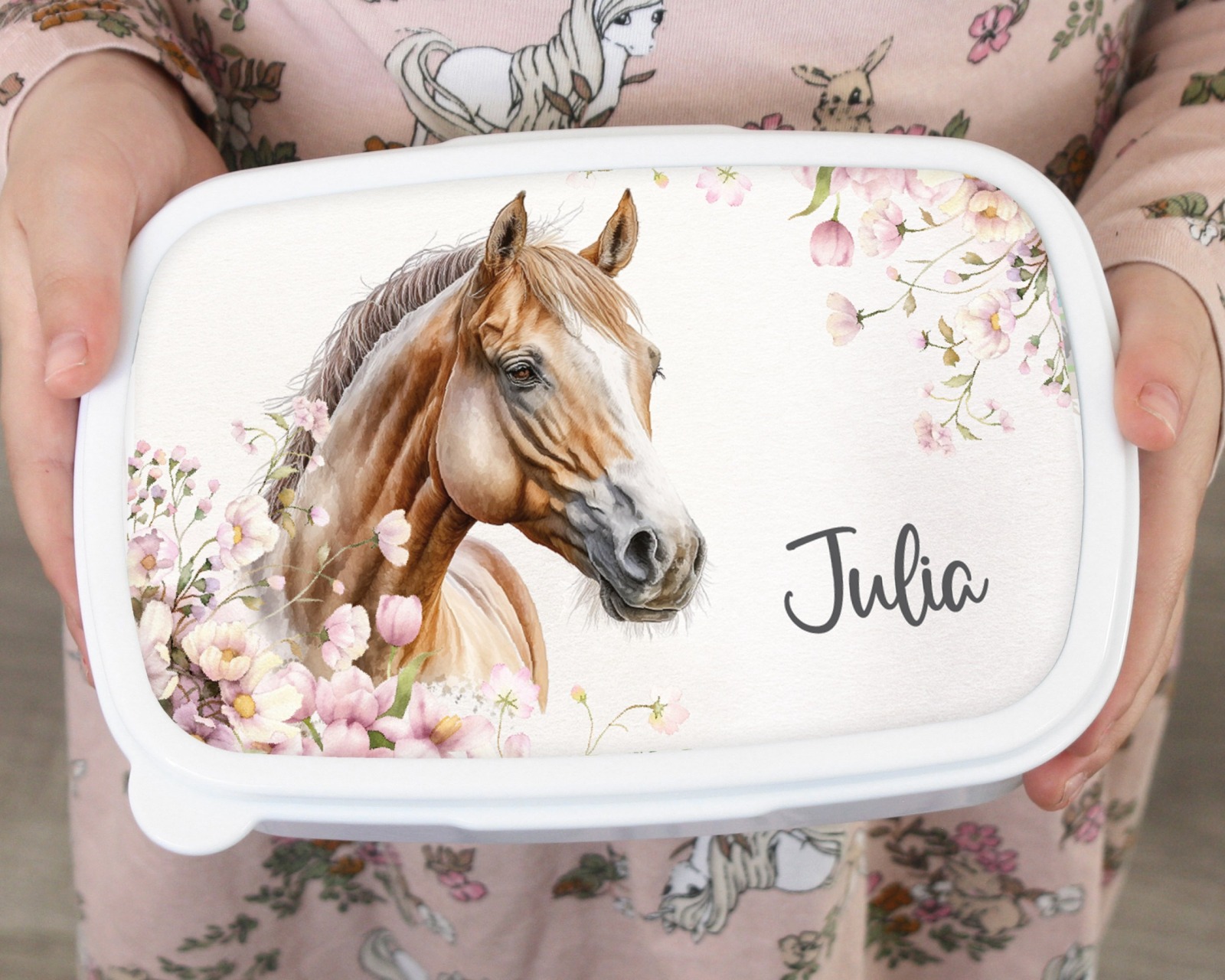 Brotdose Pferd Brotbox Lunchbox personalisiert