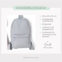 Kindergartenrucksack Safari Löwe, Kindergartentasche personalisiert, Farbauswahl, Geschenkidee für