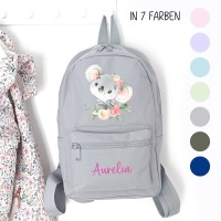 Kindergartenrucksack Koala, Kindergartentasche personalisiert, Farbauswahl, Geschenkidee für