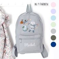 Kindergartenrucksack Weltall, Kindergartentasche personalisiert, Farbauswahl, Geschenkidee für