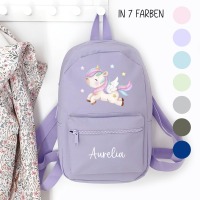 Kindergartenrucksack Einhorn, Kindergartentasche personalisiert, Farbauswahl, Geschenkidee für