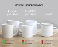 Tasse Kindertasse Emaille Kunststoff Keramik Becher personalisiert, Waldtiere Fuchs Hase Waschbär 3