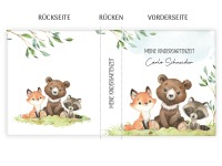 Ordner personalisiert Kindergartenordner Waldtiere Bär Fuchs 3