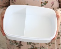 Brotdose Brotbox Lunchbox personalisiert, Aquarell Reh Blumen 4