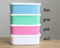 Brotdose Brotbox Lunchbox personalisiert, Regenbogen blau 4