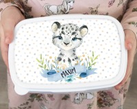 Brotdose Brotbox Lunchbox personalisiert, Leopard