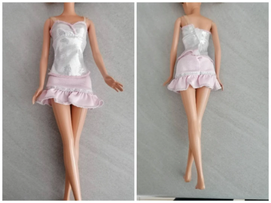 Barbie Kleidung Zweiteiler rosa