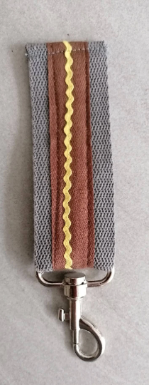 Schlüsselband Gurtband grau ca15 cm