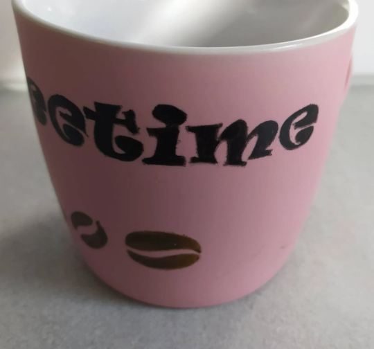 Kaffeetasse rosa Coffeetime