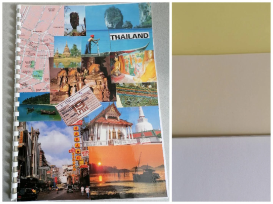 Upcycling, A4, Skizzenbuch, Skizzenheft, Asien, Thailand