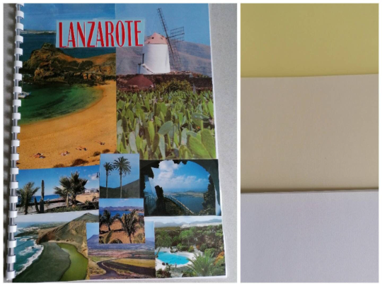 Fotobuch Skizzenheft Lanzarote A4 upcycling