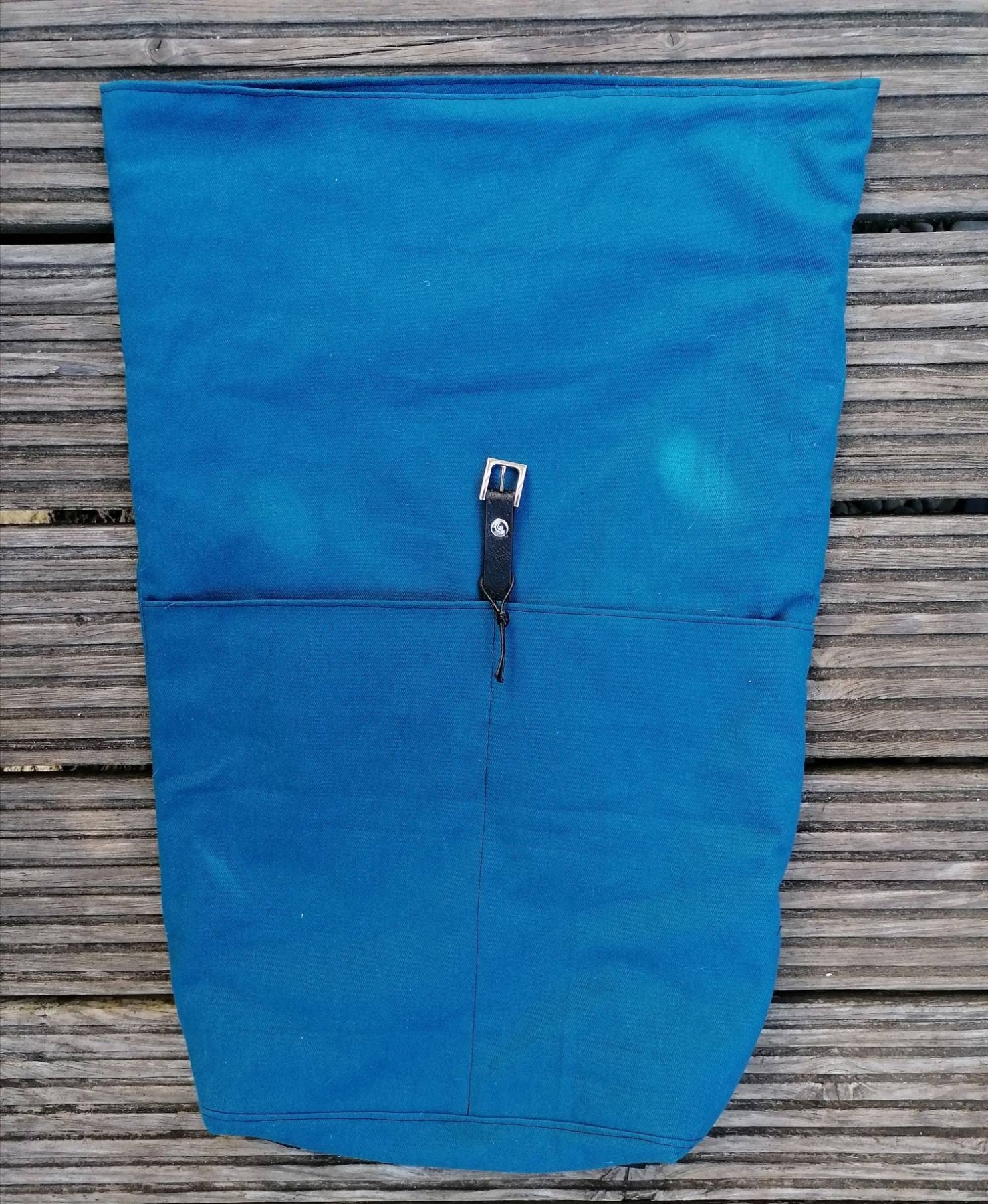Rucksacktasche Rucksack backpaper rolltop blaugrün 5
