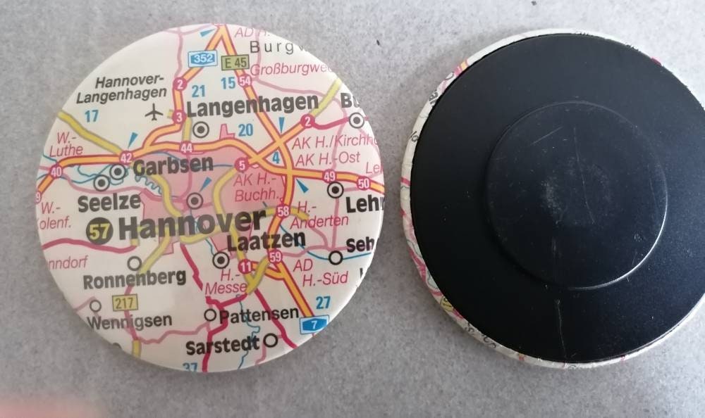 Magnet Landkarte Button Bayern Sachsen 3