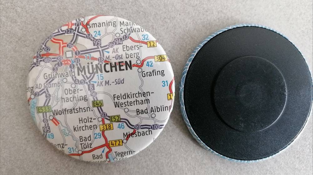 Magnet Landkarte Button Bodensee Bayern Schweiz 5