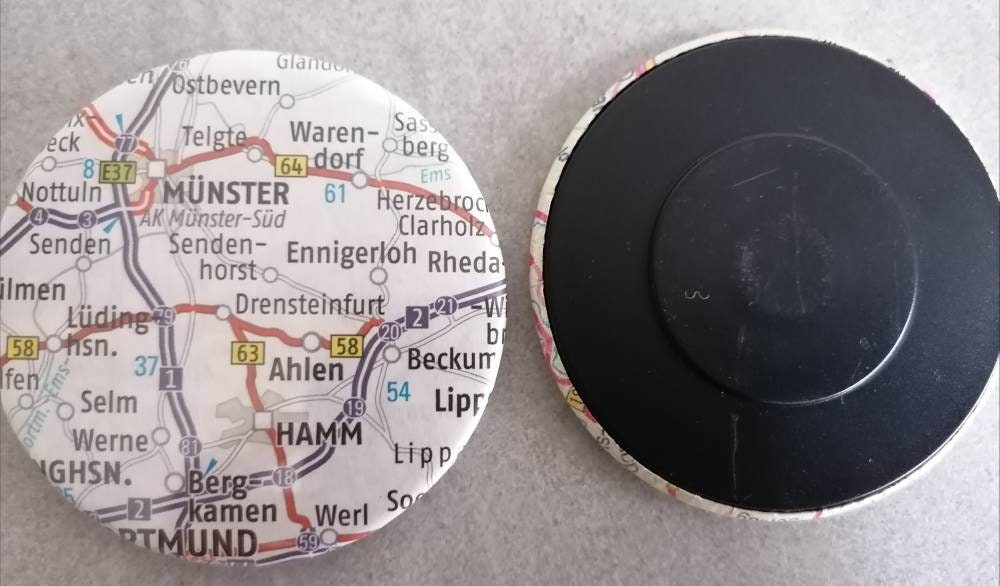 Magnet Landkarte Button Bayern Sachsen 2