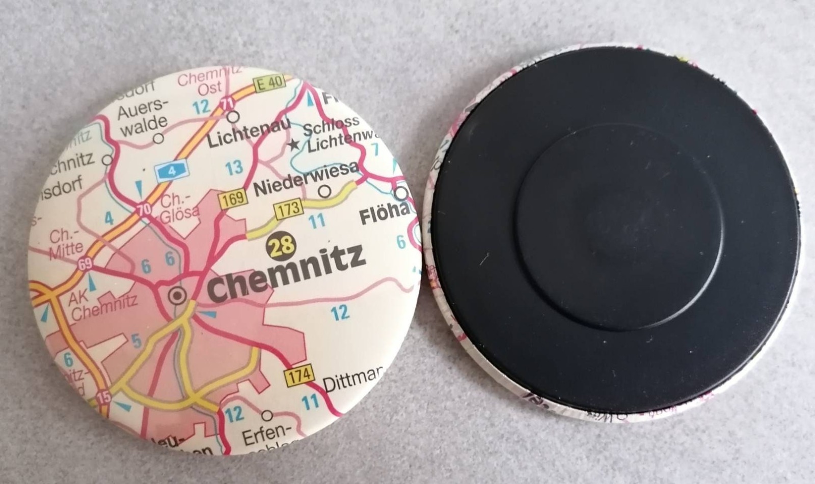 Magnet Landkarte Button Bayern Sachsen 4