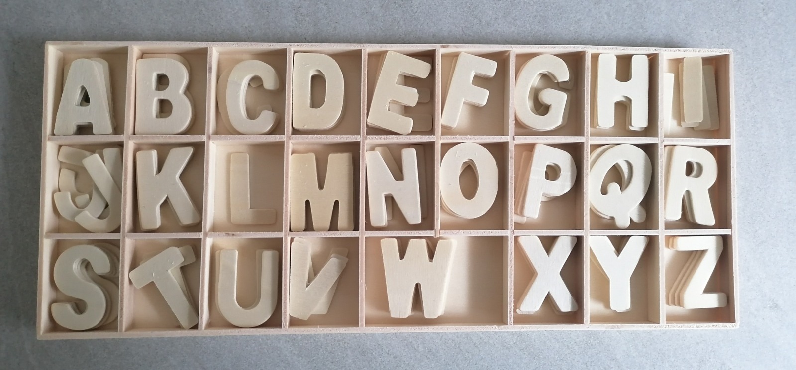 Buchstaben, Namen aus Holz