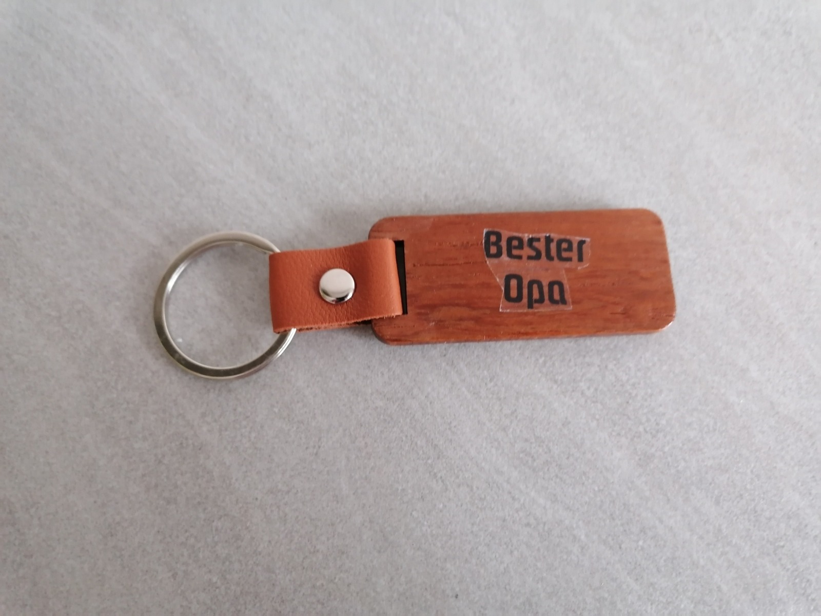 Schlüsselanhänger aus Holz Bester Opa