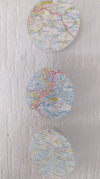 Papiergirlande, Atlas, Landkarte 2