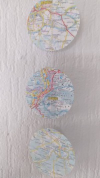 Papiergirlande, Atlas, Landkarte 3