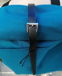 Rucksacktasche, Rucksack, backpaper, rolltop, blaugrün 3
