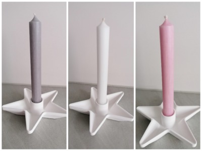 Kerzenständer Stern als Schale aus Keraflott - Kerzenständer Stern als Schale aus Keraflott
