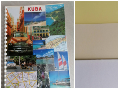Fotobuch, Skizzenheft Südamerika, Kuba, A4, upcycling - Fotobuch, Skizzenheft Südamerika, Kuba,