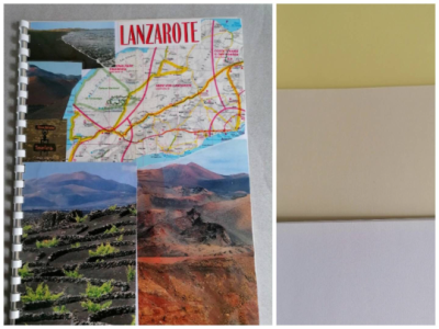 Fotobuch, Skizzenheft, Lanzarote, A4, upcycling - Fotobuch, Skizzenheft, Lanzarote, A4, upcycling