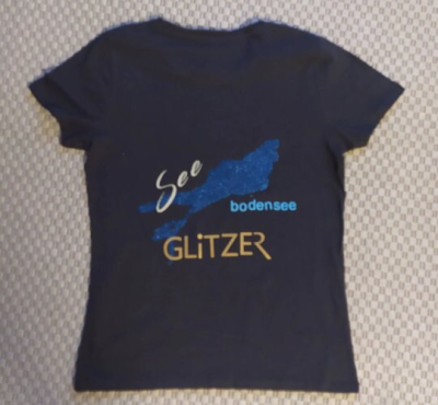 T-Shirt mit Spruch, Bodensee, Gr. M - T-Shirt mit Spruch, Bodensee, Gr. M