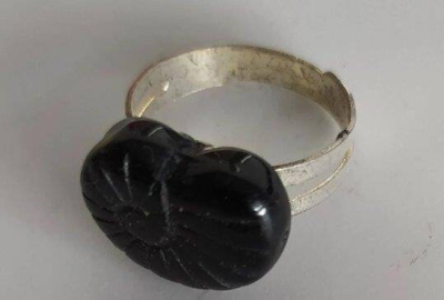 Fingerring Ringgröße 17 schwarz - Fingerring Ringgröße 17 schwarz