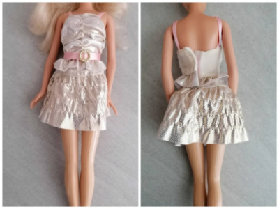 Barbie Kleidung Zweiteiler goldfarben - Barbie Kleidung Zweiteiler goldfarben