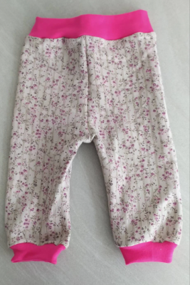 Babyhose Blumen Gr. 50/56 - Babyhose Blumen Gr. 50/56