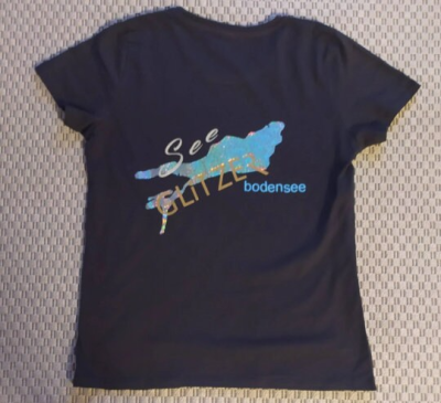 T-Shirt mit Spruch, Bodensee, Gr. M - T-Shirt mit Spruch, Bodensee, Gr. M